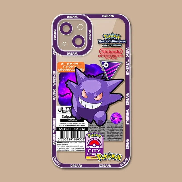 Pokemon Gengar Pikachu Case For Realme C63 C65 12 Pro Plus C67 C53 C55 C15 C21Y Cover Soft Silicone Couqe