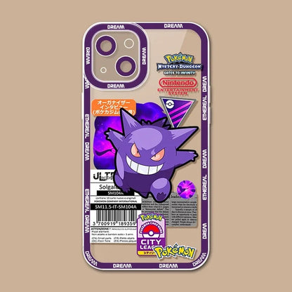 Pokemon Gengar Pikachu Case For Realme C63 C65 12 Pro Plus C67 C53 C55 C15 C21Y Cover Soft Silicone Couqe