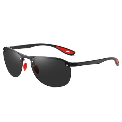 AORON New Polarized Sunglasses Men's Fashion Sunglasses Half Frame Driving TR Women's Night Vision Goggles
