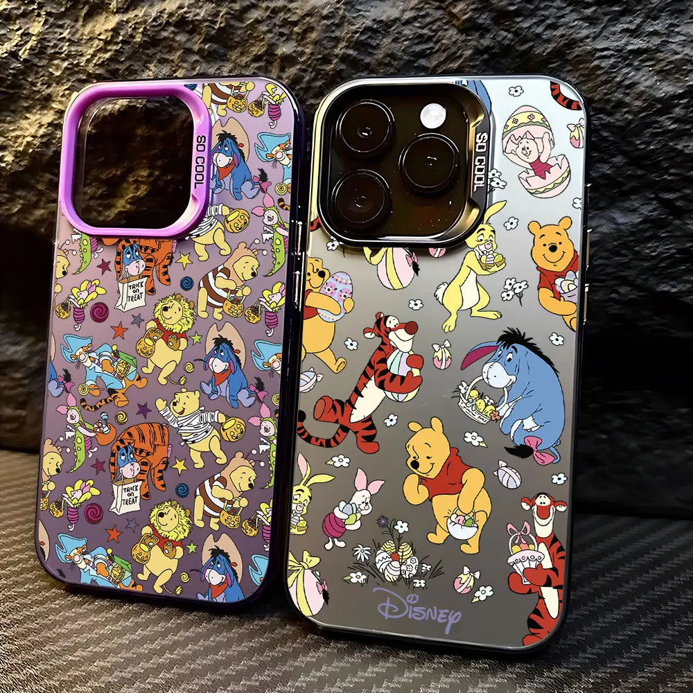 Winniee the Pooh Hot Phone Case For iPhone 15 14 13 12 11 Pro Max X XR XSMAX 8 7 Plus Candy Matte Shockproof Back Cover