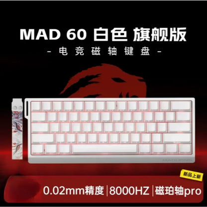 Gaming keyboard with red accents on a black background