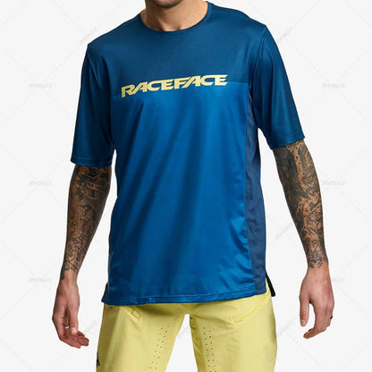 RACE FACE-Motocross Jersey for Men, DH MOTO, MTB, MX Downhill Jersey, Off Road Mountain Spexcel Enduro