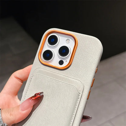 Magnetic Detachable PU Leather 2-in-1 Card Holder Shockproof Phone Case for iPhone 13/14/15/16 Pro Max Plus with Magsafe