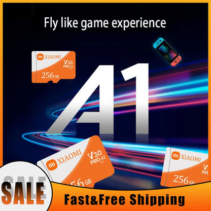 Tarjeta SD Xiaomi 2TB Smart A2 Class10 Flash de alta velocidad hasta 100 mb/s 256GB 512GB Mini tarjeta de memoria para juegos de Iphone Huawei