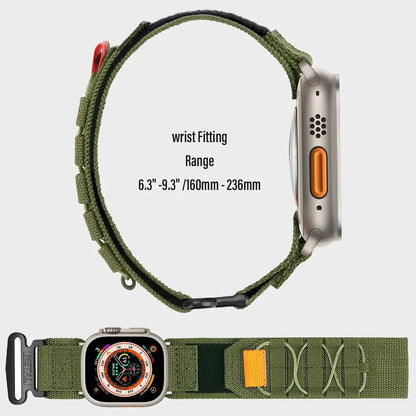 Alpine For Apple Watch Bands 44mm 40mm 49mm 45mm 41mm 38mm 42mm Tactical Nylon Bracelet iwatch Series 9 8 se 7 6 5 ultra 2 Strap