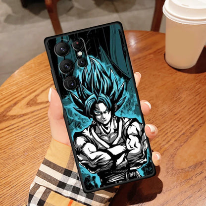 Anime cases For Samsung Galaxy S24 S23 S22 S21 S20 FE S10 S10E Plus Ultra Pro Lite 5G Black Phone Case