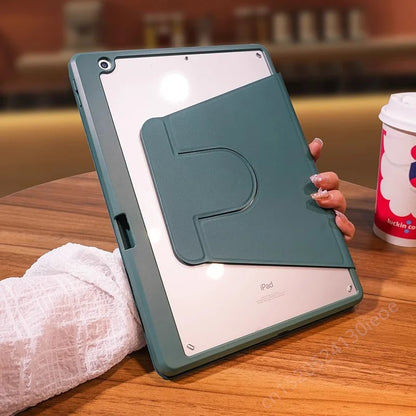 For iPad 10.2 7th 8th 9th Case iPad 10th Generation Rotation Cover for iPad Pro 12.9" 13" Air 11" 2024 2 3 4 5 9.7 5th 6th Funda