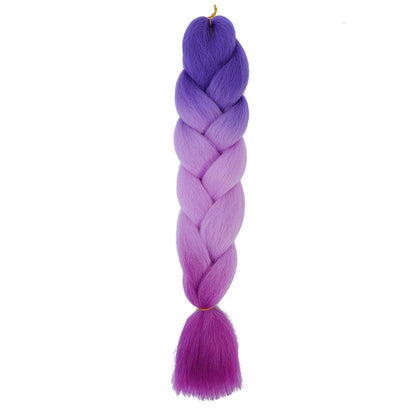AZQUEEN 24 Inch Jumbo Braids Extensions Synthetic Braiding Hair Afro Ombre Color kanekalon Hair for Children Braid
