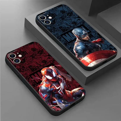 Phone Case for iPhone 16 13 Pro 11 12 Mini XS X 15 Pro Max XR SE 14 7 8 Black Soft Back
