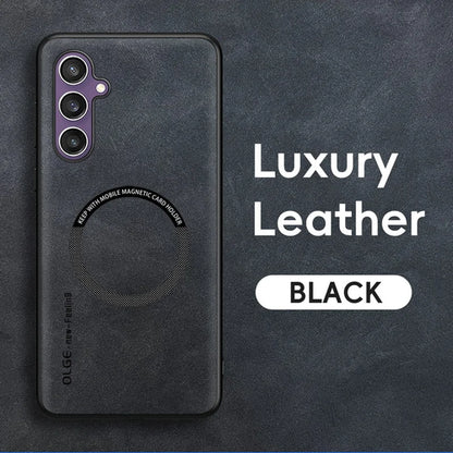 Magnetic For Magsafe Leather Case For Samsung Galaxy S24 S23 S22 Ultra
