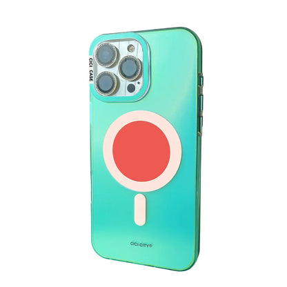 Luxury Fashion Matte Color Changing Magsafe Phone Cases for iPhone 17 Air 16 15 Pro Max 14 13 Magnetic Wireless Charge Cover