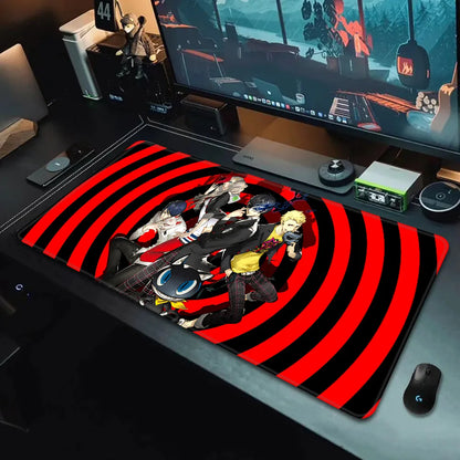 Game Persona P5 Mousepad HD Printing Computer Gamers Locking Edge Non-slip Mouse Pad XXL90x40cm Keyboard PC Desk Pad