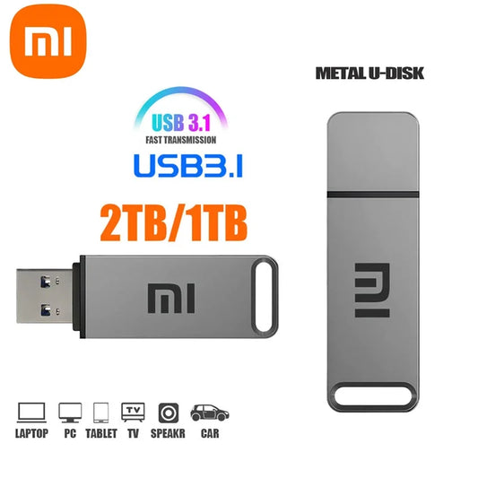 Xiaomi Pendrive USB 2TB 1TB USB Stick 512GB 256GB 128GB USB Flash Drive Metal USB Memoria Cheap things with free shipping