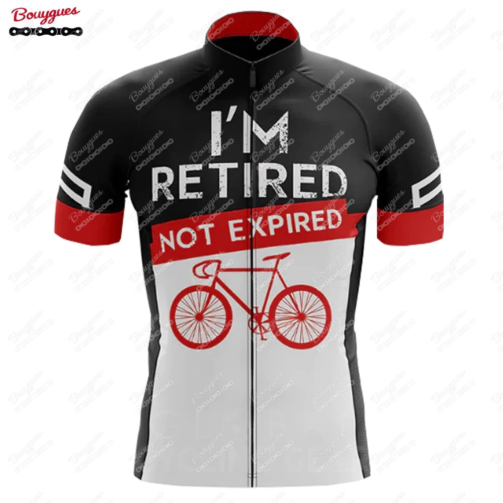 Men’s Short Sleeve Reflective MTB Cycling Jersey - Perfect for Retirement Plan enthusiasts, this Pro Team Downhill Mountain Bicycle Clothing is ideal for Summer rides