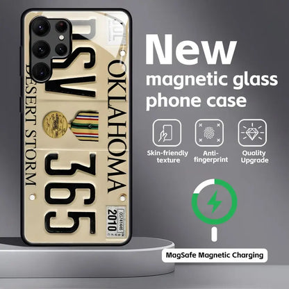 License Plate Magnetic Case for Samsung Galaxy