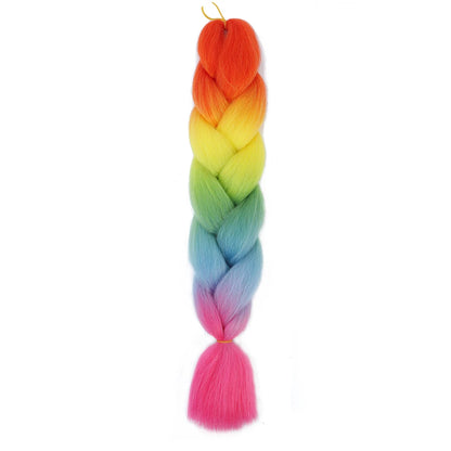 AZQUEEN 24 Inch Jumbo Braids Extensions Synthetic Braiding Hair Afro Ombre Color kanekalon Hair for Children Braid
