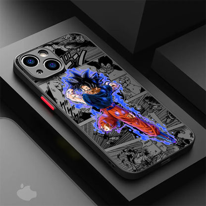 Anime Case for iPhone 14 Plus 15 Pro Max 13 Mini 11 Pro 12 XS XR 7 8 XS MAX SE 12 Pro 13 Pro 12 Anime Dragons Goku