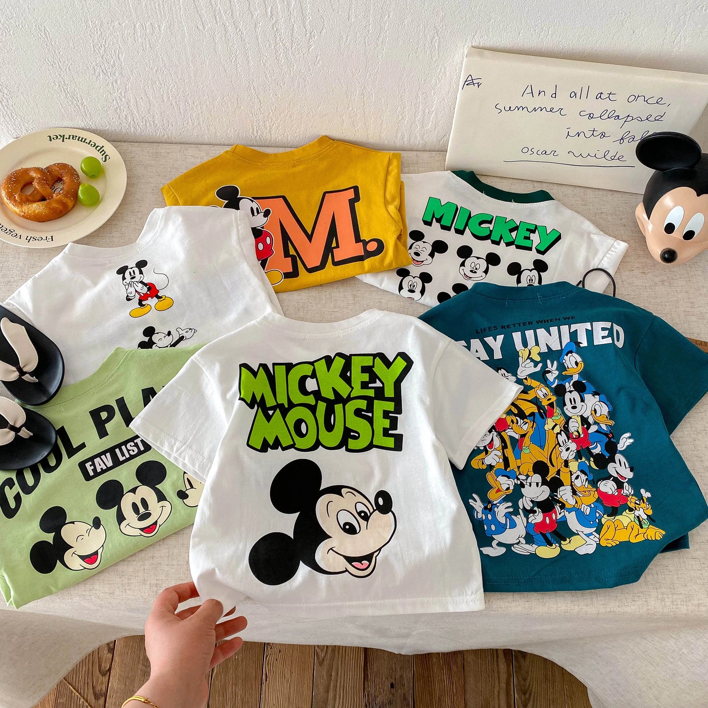 Fashion Casual T-shirt Children's Clothing Printed Cartoon Kids Short Sleeve Tops Tees Boutique Boys Girls Clothes O-neck Tshirt