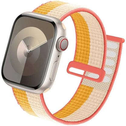 Nylon Loop For Apple Watch Band Strap Ultra2 49mm 44mm 40mm 45mm 41mm 42mm Bracelet iwatch Serie apple watch band 9 8 se 7 6 5 3