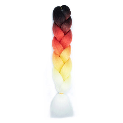 AZQUEEN 24 Inch Jumbo Braids Extensions Synthetic Braiding Hair Afro Ombre Color kanekalon Hair for Children Braid