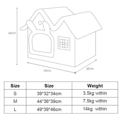 Yellow Pandora removable roof plush pet house Cozy Cat Bed