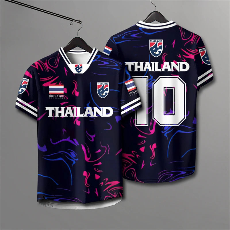 Elephant Print 3D Rugby T-Shirt