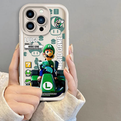 S-Super M-Mario B-Bros Eye Ladder For Apple iPhone 15 14 13 12 11 XS XR X Pro Max Plus Cover Phone Case