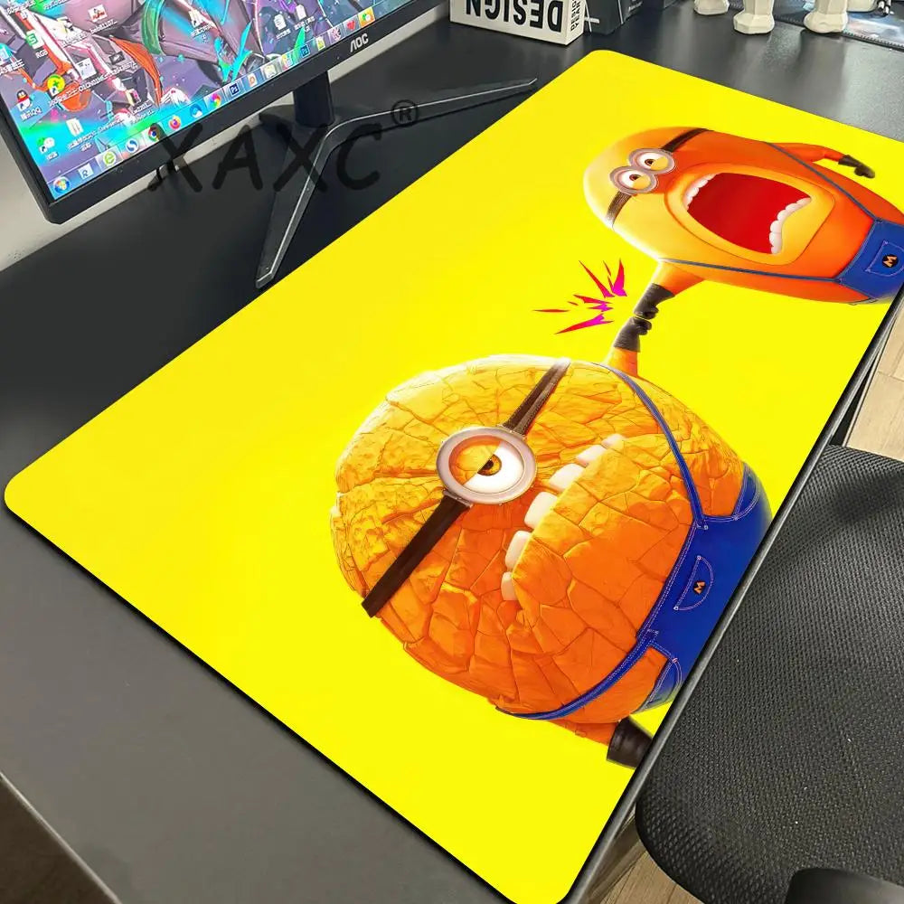 Cartoon Anime M-Minions Mouse Pad Mouse Gamer Gaming Pad Office Accessories for Desk Mat Mousepad Mats Keyboard Mause Carpet Com