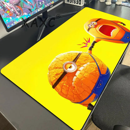 Cartoon Anime M-Minions Mouse Pad Mouse Gamer Gaming Pad Office Accessories for Desk Mat Mousepad Mats Keyboard Mause Carpet Com