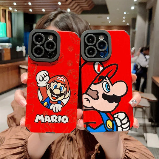 Super Marioo Phone Cases For iPhone 14 15 pro max 11 12 13pro 14plus Camera Protection Soft Back Cover Funda