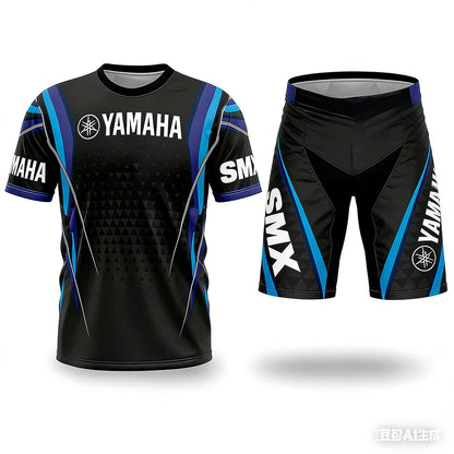 YAMAHA Summer Performance Motorcycle Riding T-Shirt Set