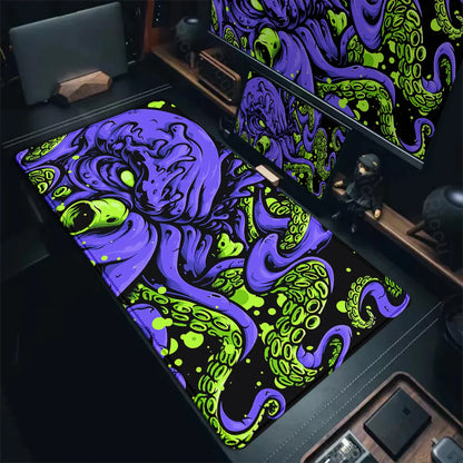 Octopus Monster Mouse Pad Large Size Gamer Keyboard Desk Mats Computer Table Gaming Mat XXL Extended Mausepad Office Accessories
