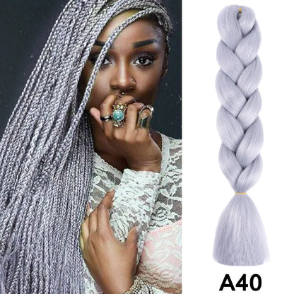 Jumbo Braiding Hair Synthetic Crochet Braids Hair Knotless Braids For Box Braids Senegales Tribal Braids Yaki Hair Extensions