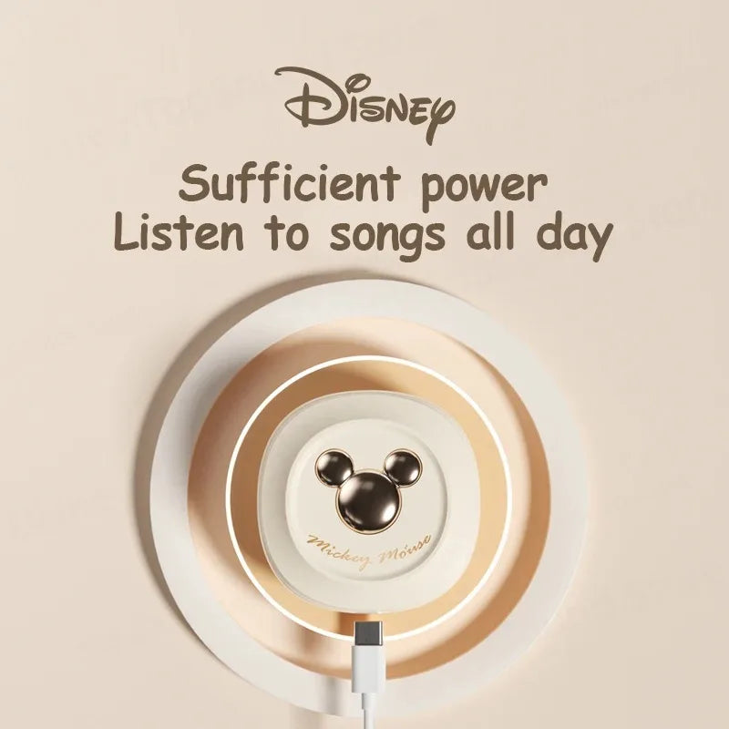 Disneyy D68 Mickey Bluetooth 5.3 Wireless Earphones HIFI Stereo Sound HD Call Headsets Long Endurance Noise Reduction Headphones