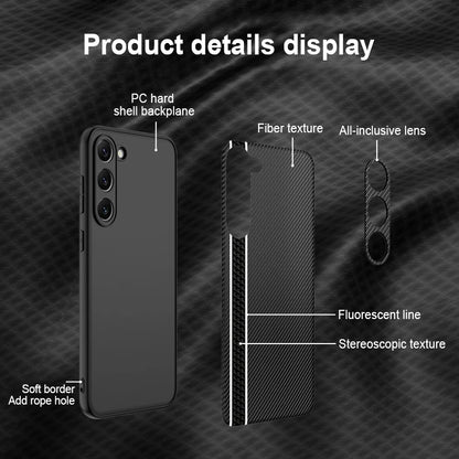 Carbon Fiber Pattern Case For Samsung Galaxy S23 Ultra Plus S22 S24