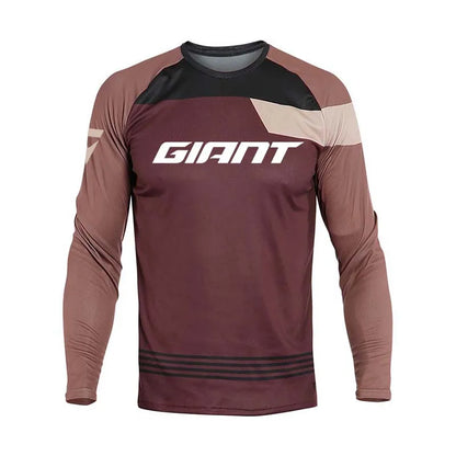 Off-road Endurance Downhill Jersey MTB Bicycle Shirt BMX Mountain Bike Sweatshirt Breathable Quick-Drying Shirt