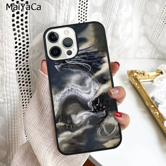 Legendary Chinese Dragon Phone Case Cover For iPhone 16 15 SE2020 6 6s 7 8 plus 11 12 mini 13 14 pro max shell coque