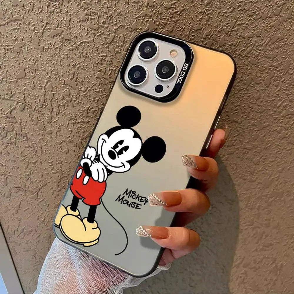 Mickeyy Minniee Mouses Happy Phone Case For iPhone 15 14 13 12 11 Pro Max 78 Plus XR XS MAX MINI Y2K Cute Back Cover