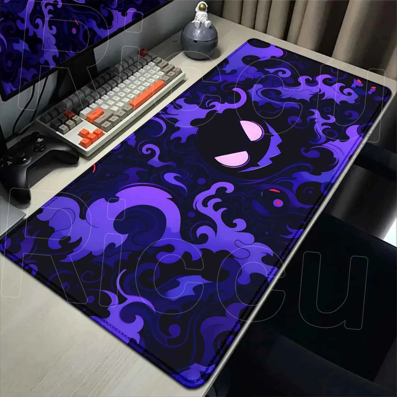 2026 New P-pokemon Gengar Wallpaper Cool Mouse Pad Gaming Large Anime Desk Keyboard Mats Non-slip Rubber Speed E-sports Mousepad