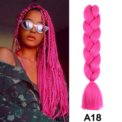 Jumbo Braiding Hair Synthetic Crochet Braids Hair Knotless Braids For Box Braids Senegales Tribal Braids Yaki Hair Extensions