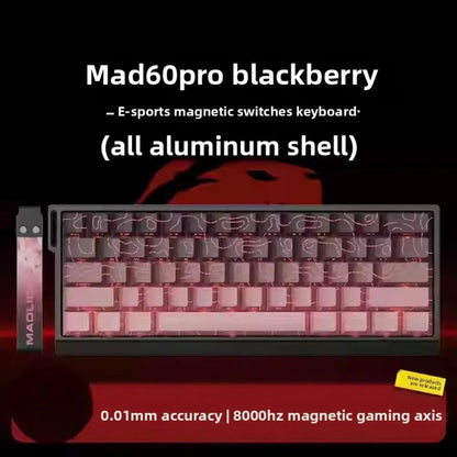 MADLIONS MAD 60/68HE Gaming Magnetic Switch Keyboard 61/68 Key Web Drive 8K Wired Custom Return RT Adjustable Keystroke Hot Swap