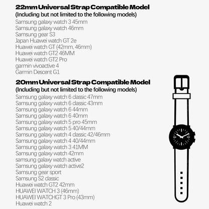 20mm 22mm Leather Watch Band For HAUWEI watch for Samsung Galaxy Watch 6 5 4 Active2 46mm 42mm Strap Replacement Straps