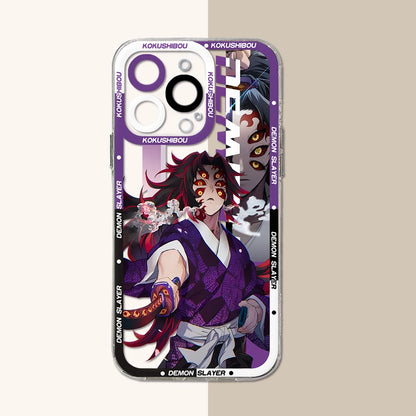 Hot Japan Anime Demons Slayers Phone Case For iPhone 15 14 13 12 Mini 11 Pro Max X XR XS 6 7 8 SE Plus Soft Transparent Cover