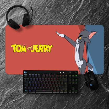 Cartoon Toms and J-Jerry Mousepad Non-slip Lockedge Office Student Gaming Thickened Large Writing Pad Cushion