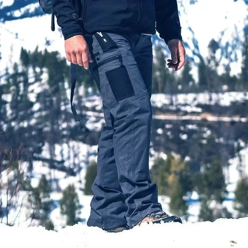 Wear Resistant Work Pant Man Multi-pocket Straight Cargo Trousers Outdoor Jogging Tactical Pants Spring Autumn Casual Trousers