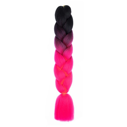 AZQUEEN 24 Inch Jumbo Braids Extensions Synthetic Braiding Hair Afro Ombre Color kanekalon Hair for Children Braid