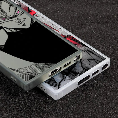 Anime cases For Samsung Galaxy S24 S23 S22 S21 S20 Note 20 Ultra Plus FE 5G Colorful Silver Back Phone Case