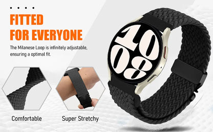 20mm 22mm Straps For Galaxy Watch 7/FE/6/5/pro/4/Classic/active 2/Gear s3 Parachute Bracelet correa Huawei watch GT 2 3 4 5 Band