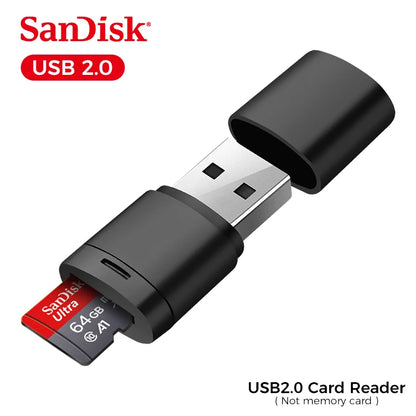 100% Original SanDisk Memory Card 128GB 64GB 32GB A1 Micro SD Card Class 10 UHS-1 TF Flash Card for Samrtphone/PC
