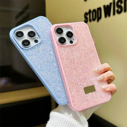 For iPhone 16 Plus 15 14 13 12 11 Pro Max Luxury Glitter Diamond Shiny Rhinestone Shockproof Anti-fall Protective Phone Case